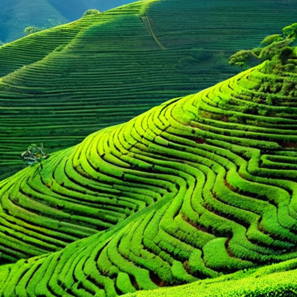 말레차냐네 폭포 여행 - The Enchanting Journey to Malechanjan: Emerald Hills and Winding Roads**
A picturesque, wide-angle s...