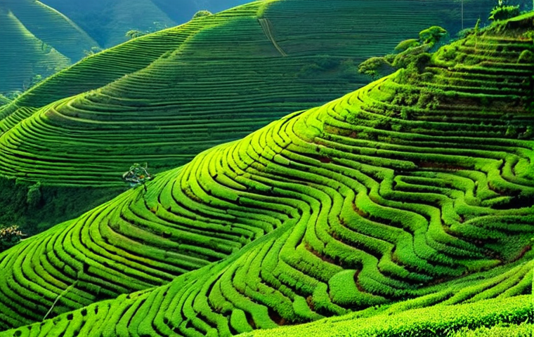 말레차냐네 폭포 여행 - The Enchanting Journey to Malechanjan: Emerald Hills and Winding Roads**
A picturesque, wide-angle s...