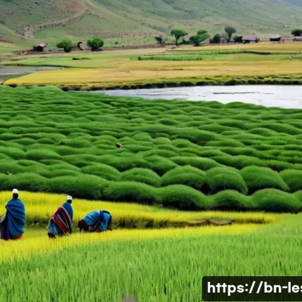 레소토의 주요 뉴스 및 최근 이슈 - "Resilience Amidst Mountains: Lesotho's Economic Landscape"**
A picturesque, wide shot of the mount...